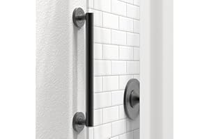 AquaChase ADA Compliant Grab Bar, 500lbs Weight Support for Bath Safety (16 inch, Matte Black)