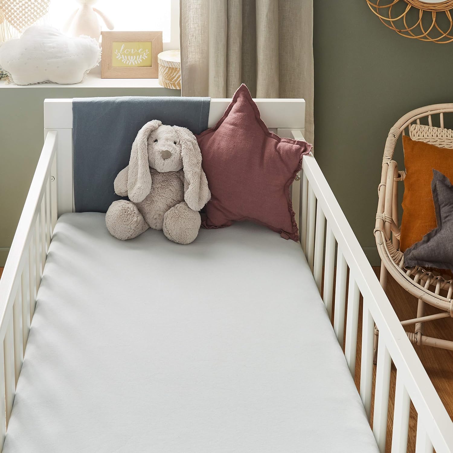 P'Tit Lit Fitted Sheet Magic 2 in 1, Gray, 60 x 120 - Image 3