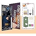 LNONLS Galaxy Note20 Ultra 5G LCD Display Screen Assembly Replacement for Samsung Note 20 Ultra Touch Digitizer Screen with Frame Toolkits TFT N985U N986U No Fingerprint (Black)