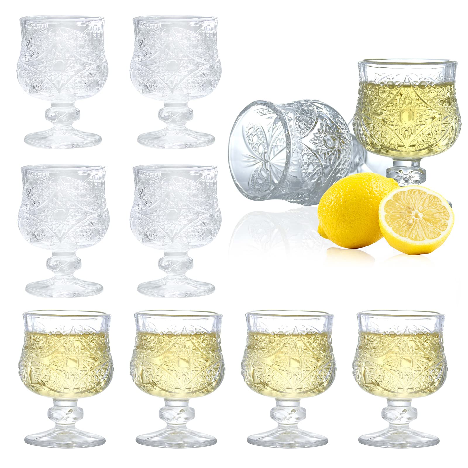 Soopiiso Shot Glasses Set of 8, 1.75 oz/50 ml, Glass, Shot Glasses, 8 Count (Pack of 1), 3149457031
