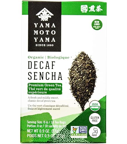 Amazon.com : Yamamotoyama Organic Decaf Genmaicha Premium Green