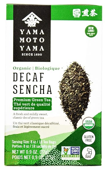 YAMAMOTOYAMA ORGANIC DECAF SENCHA GREEN TEA BAG, 18...