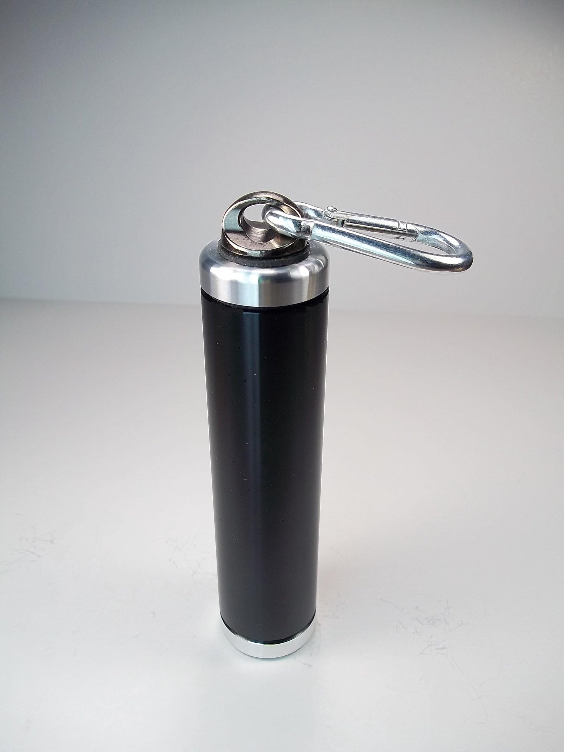 Waterproof Camping Storage Container Screw Top with Carabiner Spring Clip #7C