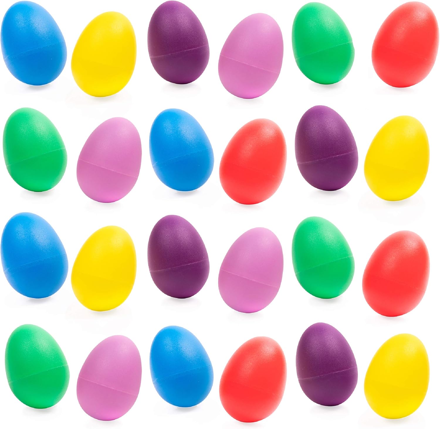 THE TWIDDLERS 40 œuf de Maracas 6 Couleurs Assorties pour Pâques