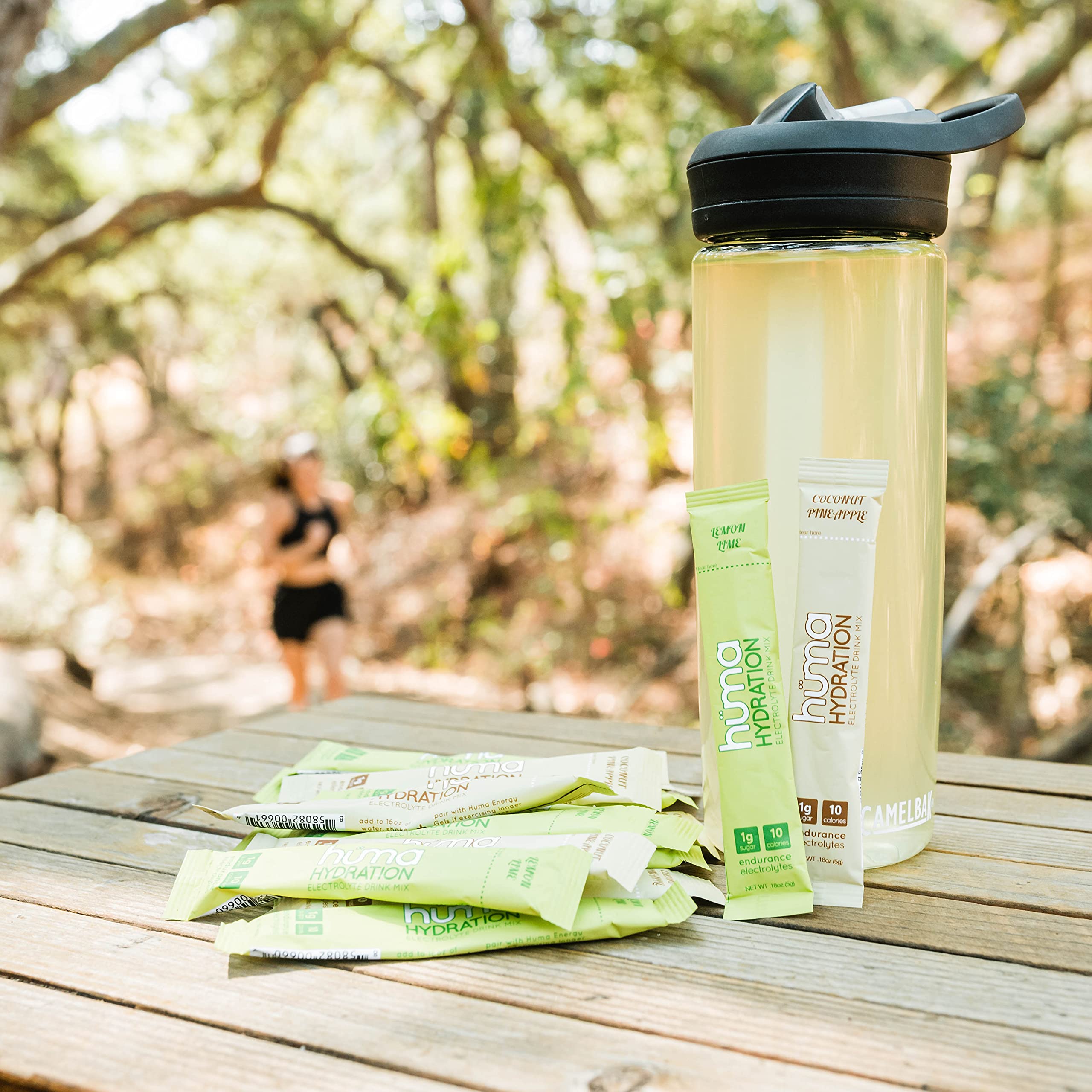 HUMA CHIA Hydration Drink Mix, Variety 15 Packets - Low Calorie, High Electrolyte Powder for Sports & Exercise - 100% Natural, 1g Sugar, 10 Cal