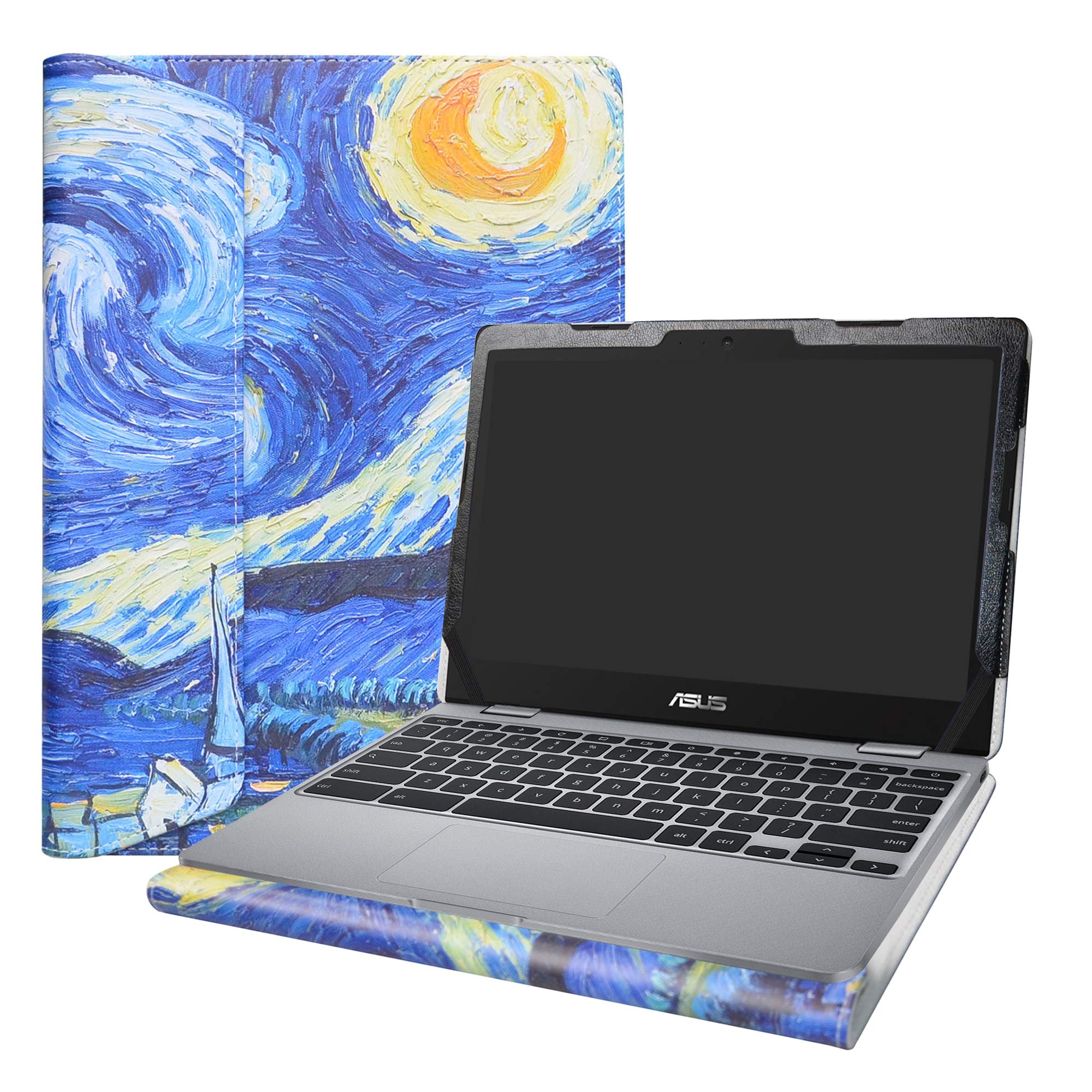 Alapmk Protective Case Cover For 11.6" Asus Chromebook C223NA C223NA-GJ0014 Series Laptop(Warning:Not fit Asus Chromebook C201PA C202SA),Starry Night