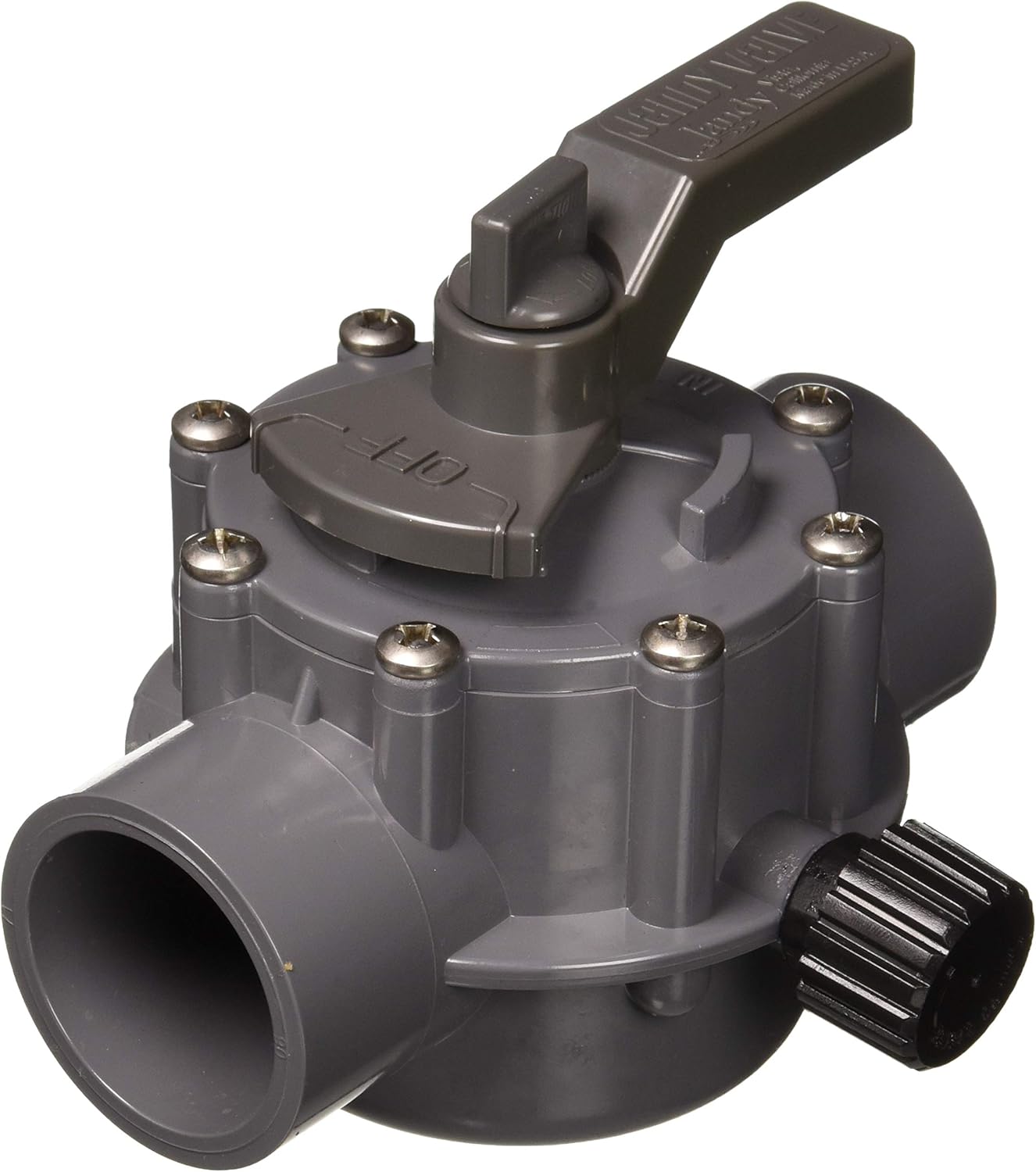 Jandy 1154 3-Port 1-1/2 by 2-Inch Positive Seal Valve, Gray