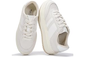 Project Cloud Platform Girls Sneakers - Lightweight Memory Foam Insole Lace-up Kids Shoes with Trendy Styles - Non-Slip Fashion Platform Boys and Girls Shoes (Little Nita)