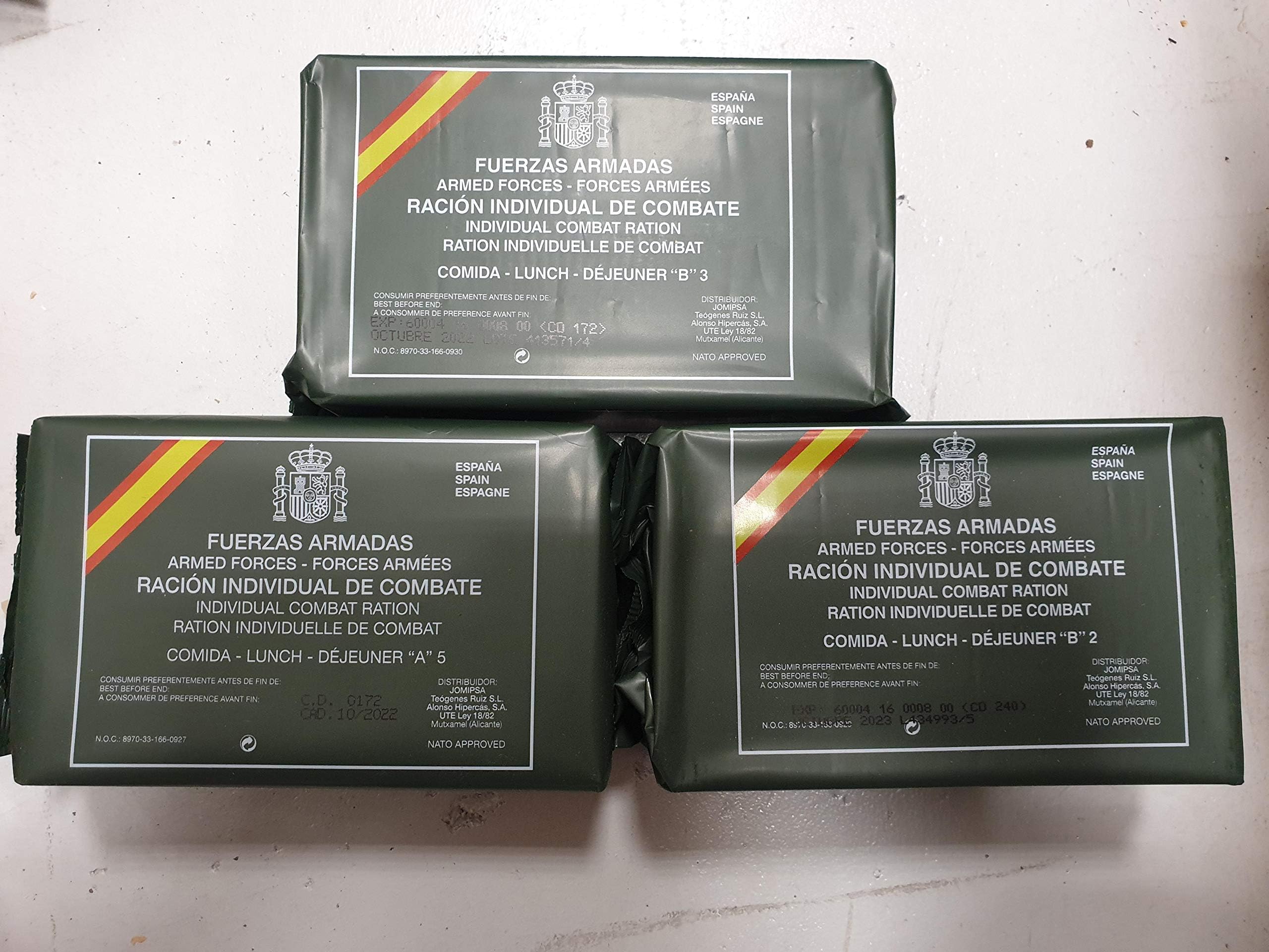 Spanish Army Ration Pack MRE's (Bundle of 3)