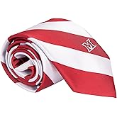 Desert Cactus Miami University Neck Tie MU Ohio RedHawks 100% Polyester Necktie with Logo, Officially Licensed