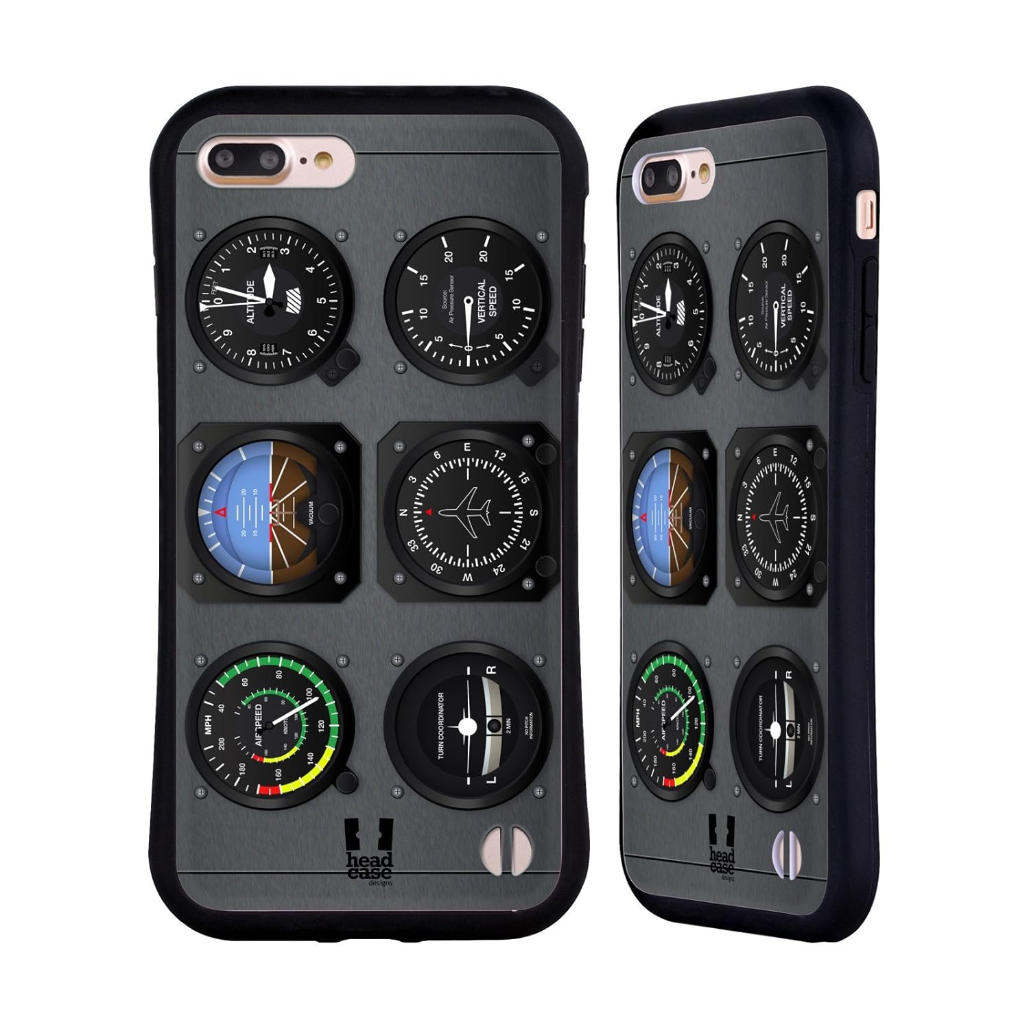 Head Case Designs Airplane Aircraft Cockpit Dashboard Hybrid Case for iPhone 7 Plus/iPhone 8 Plus