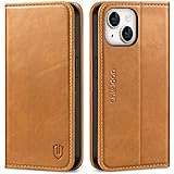 SHIELDON Case for iPhone 14 5G, Genuine Leather