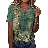 Zeagoo Womens Summer Tops Casual Short Sleeve V Neck Shirts Business Dressy Work Blouses