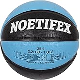 Noetifex Weighted Heavy Basketball 3LBS/2.2LBS 29.5"/28.5" Training Equipment for Indoor & Outdoor – Improve Dribbling, Passing, Handling & Rebounding Skills Weighted Training Basketball (Deflated)