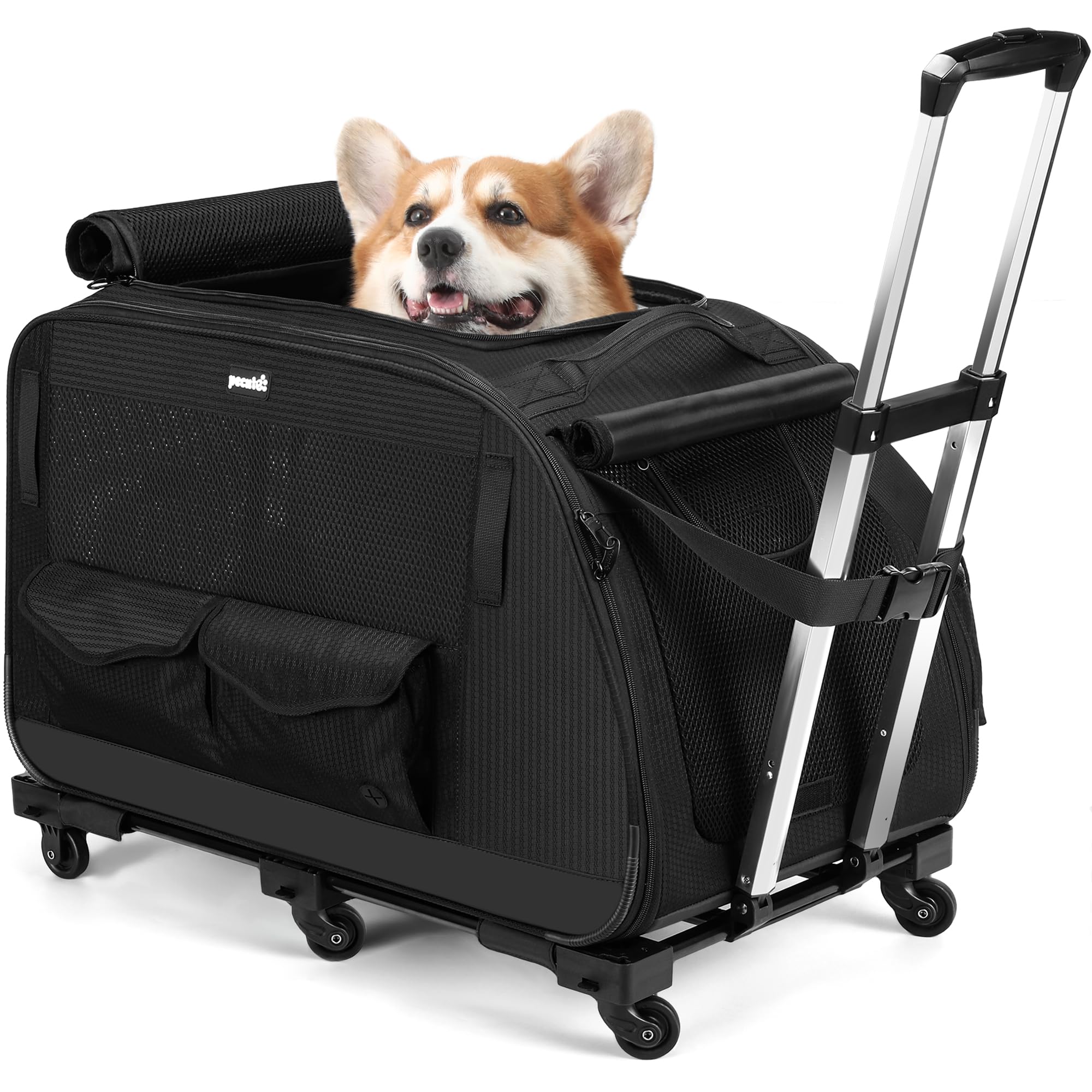 Pecute Dog carrier with wheels, For short-legged dogs