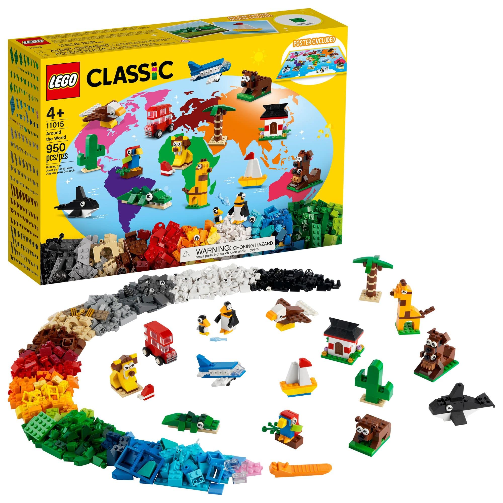 Photo 1 of LEGO Classic Around The World 11015 Building Toy Set for Preschool Kids, Boys, and Girls Ages 4+ (950 Pieces)