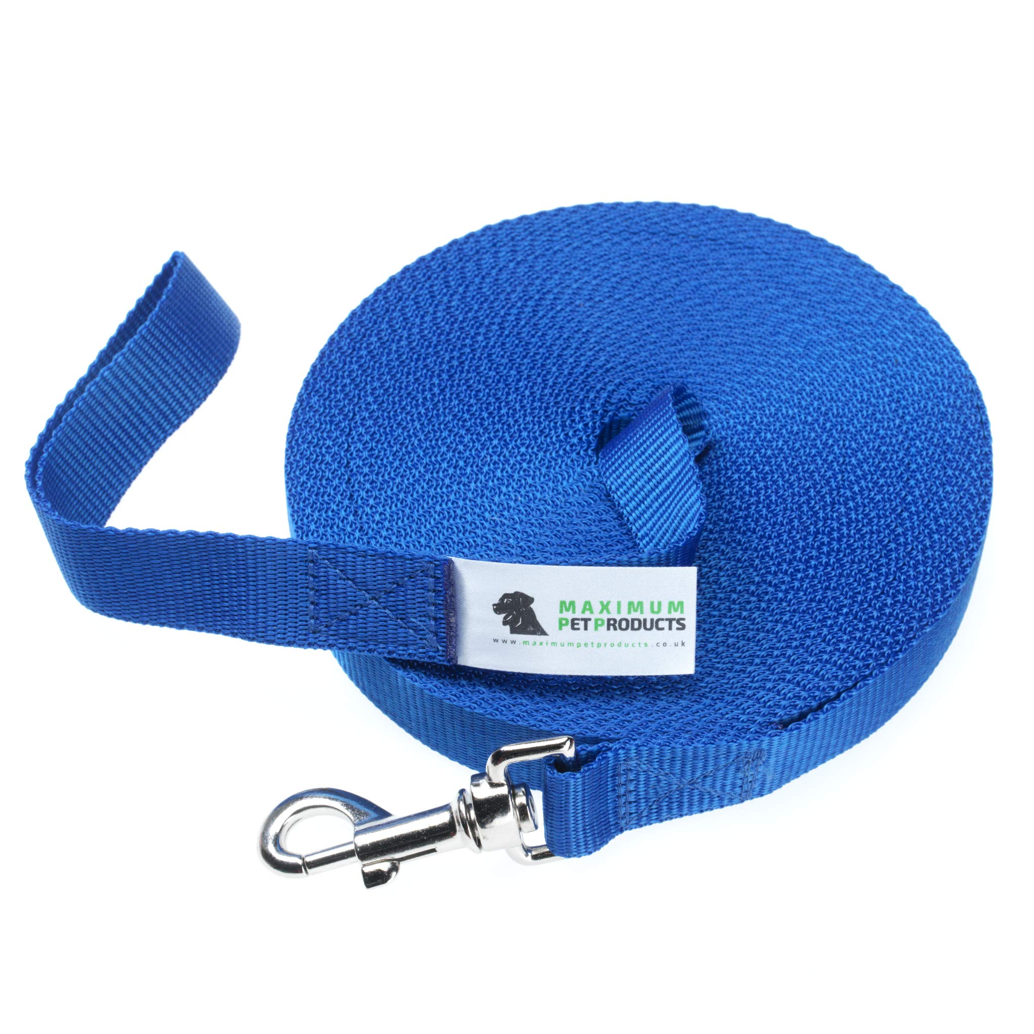 Maximum Pet Products Blue Dog Training Lead 65ft/20m