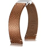 Getalia Italian Leather Watch Band | Tuscany Vegetable-Tanned Full Grain Calfskin Palm Grain Strap, Quick Release Watch Band with Folding Clasp, 18mm 19mm 20mm 21mm 22mm, Soft Strap for Men Women