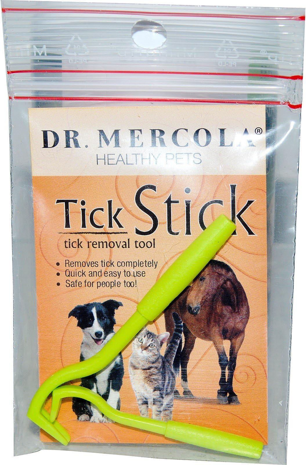Dr. Mercola, Tick Stick Removal Tool, 1 Kit, Safely and Easily Remove Ticks