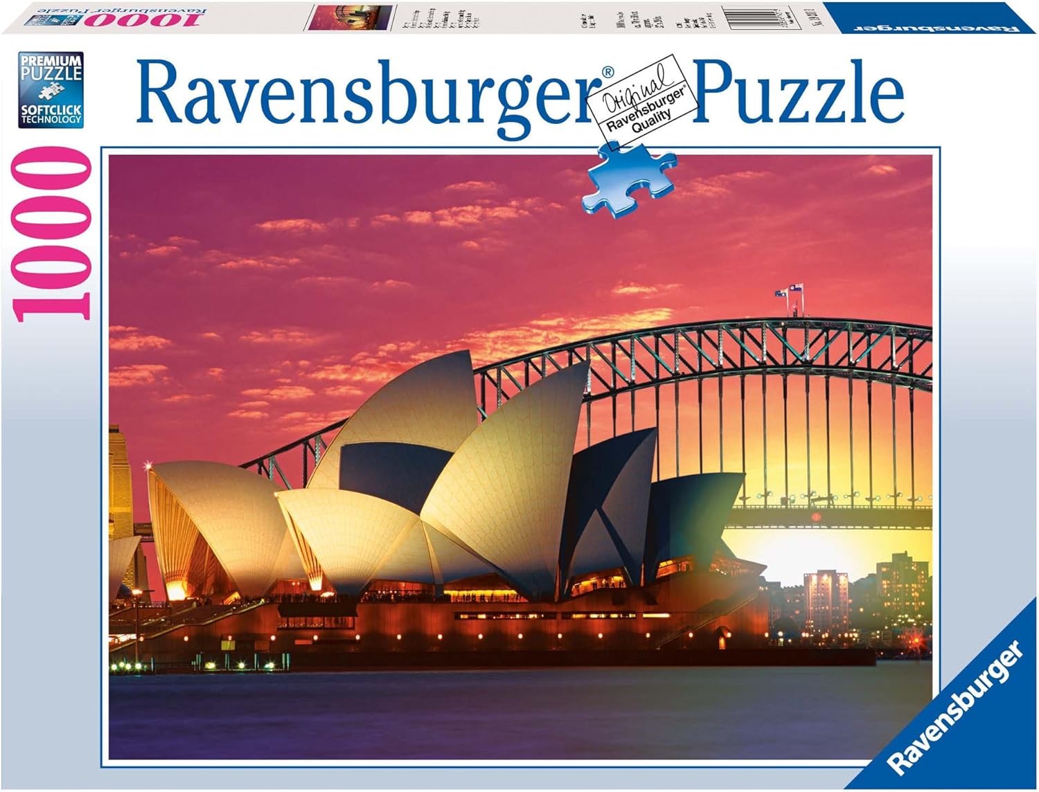 Ravensburger Sydney Opera House 1000 Piece Puzzle, Jigsaw Puzzles