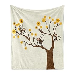 Ambesonne Funny Soft Flannel Fleece Throw