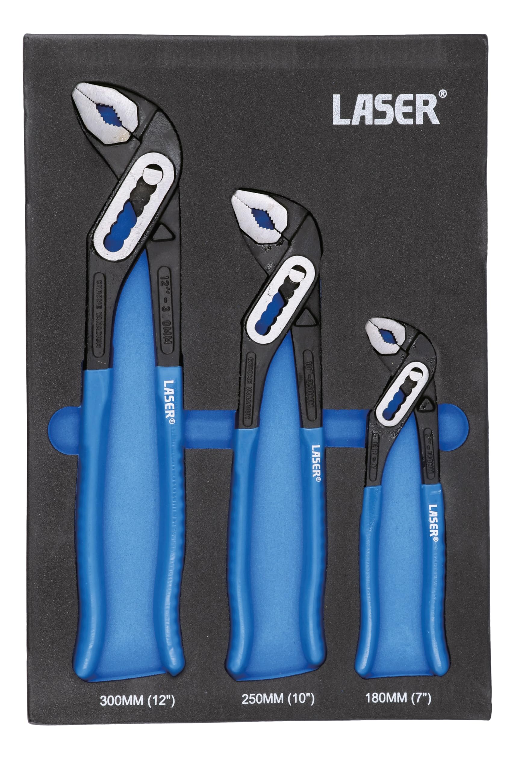 Laser 8756 Water Pump Plier Set 3pc
