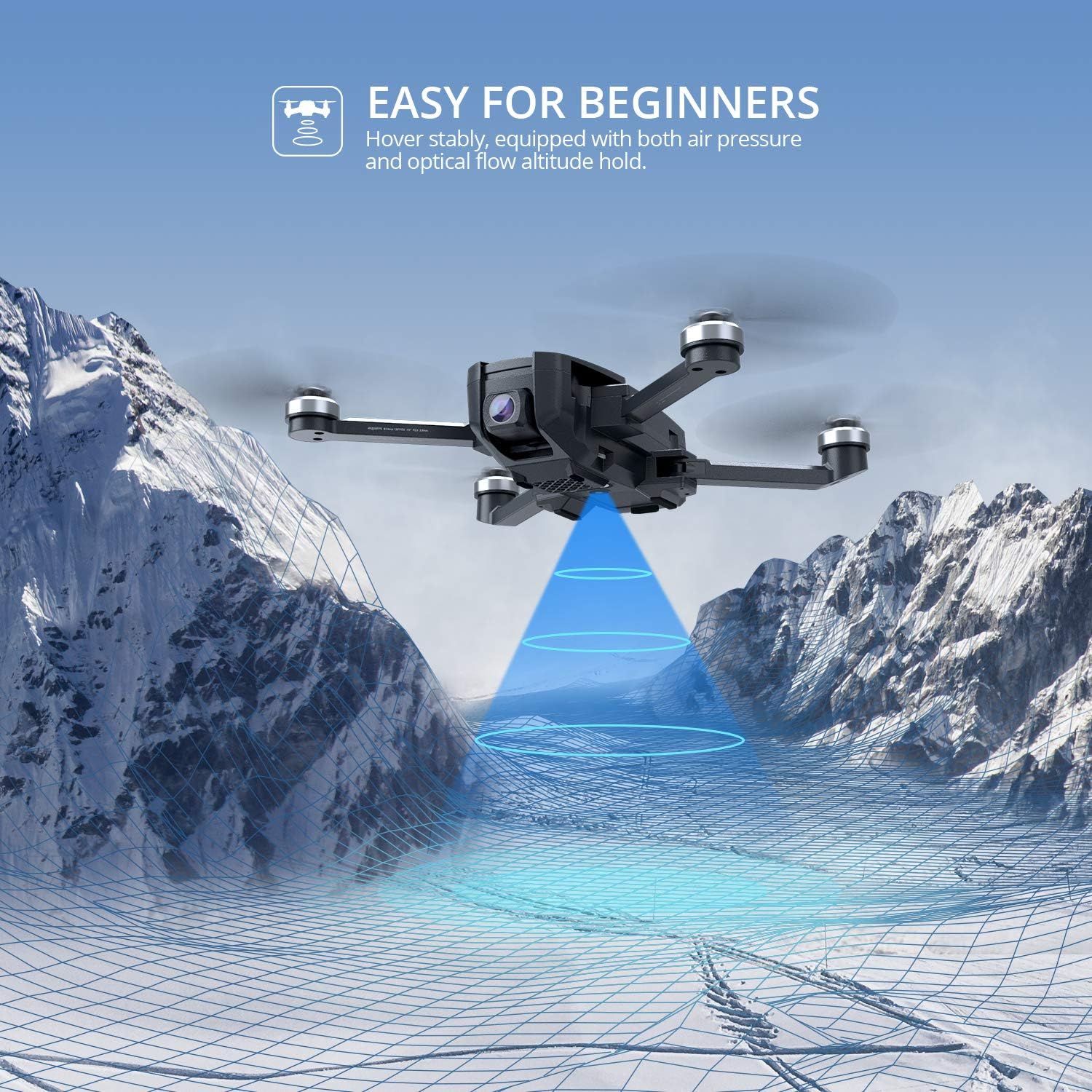 Holy Stone HS720E 4K EIS Drone with UHD Camera for Adults, Easy GPS Quadcopter for Beginner with 46mins Flight Time, Brushless Motor, 5GHz FPV Transmission, Auto Return Home, Follow Me& Anti-shake Cam: Toys & Games