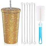 Studded Bling Diamond Tumbler Glitter Water Bottle