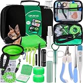 GPUSFAK Pet First Aid Kit for Dogs - Pet Emergency Kit for Camping Hiking Traveling Hunting and Sports (Green)