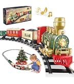 ml OleFun - Juego de tren de Navidad con vapor de agua sonidos y luces ml OleFun - Juego de tren de Navidad con vapor de agua sonidos y luces