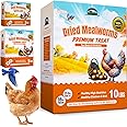 10LB Dried Mealworms for Birds Treats Bulk - Non GMO Meal Worms Dried for Chickens, Wild Birds, Turkeys, Reptile Food - High Protein Grub Worms for Chickens for Laying Hens, 100% Natural Chicken Worms