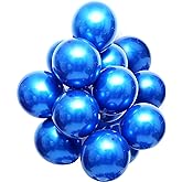 Metallic blue balloons 50 pcs 12 inches Royal blue balloons double layer blue balloons are more durable suitable for wedding, birthday party balloon decorations