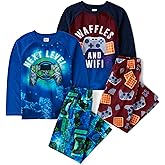 The Children's Place boys Long Sleeve Top and Pants 2 Piece Pajama Set