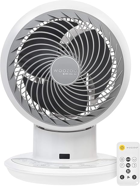 Amazon Com Woozoo Compact Personal Oscillating Circulator Fan With Remote White Pcf Sdc15t Home Kitchen