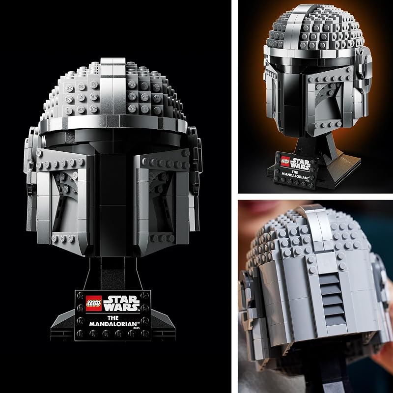 Star Wars Casco del Mandaloriano, Maqueta de Construcción Coleccionable, Decoración para Casa y Oficina, Regalo para Hombres, Mujeres y Fans 75328 — foto 4 de 8