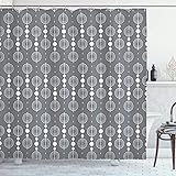 Ambesonne Grey Shower Curtain, Various Sized