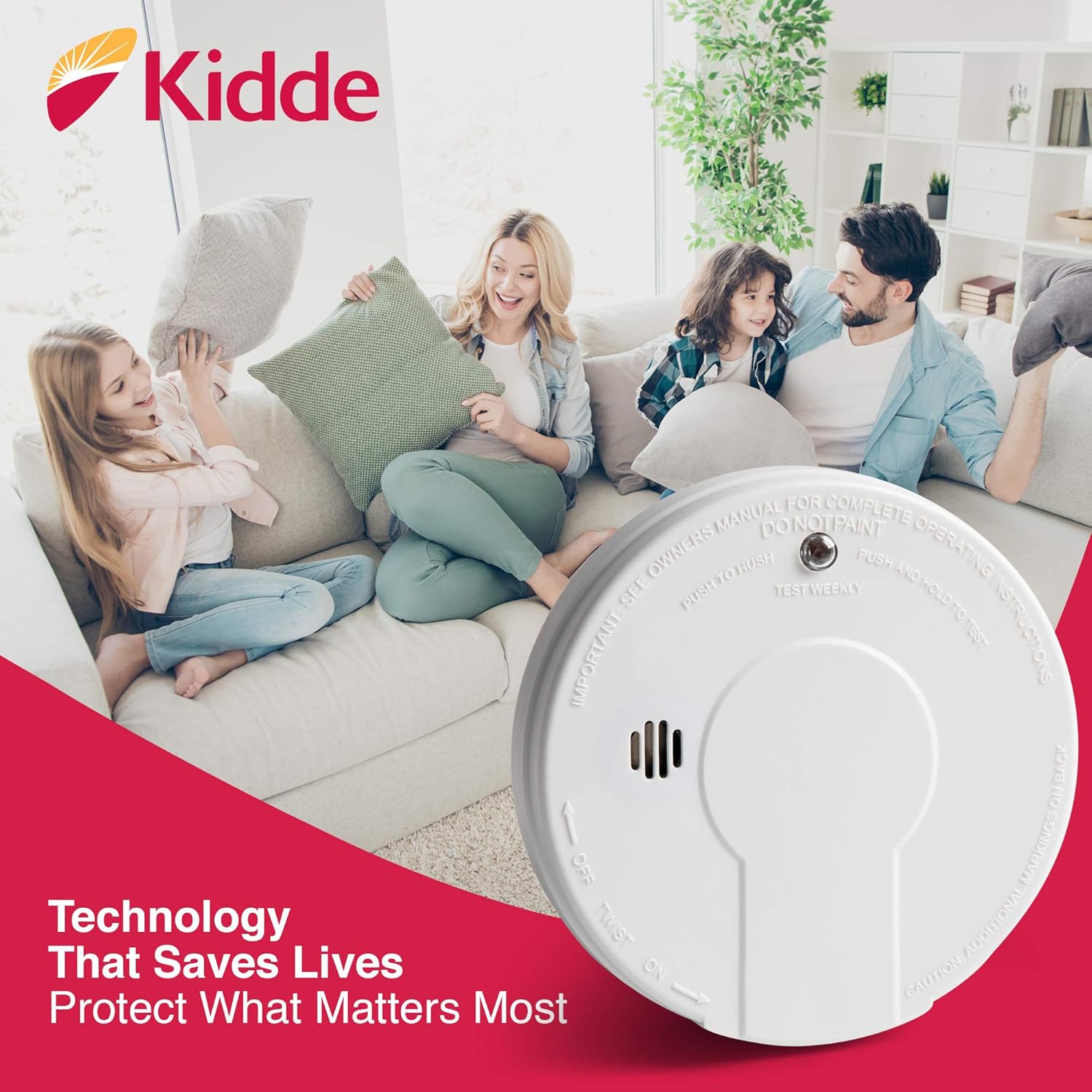 Kidde - 21026051 Smoke Detector Alarm | Battery Operated | Model # i9050 - - 