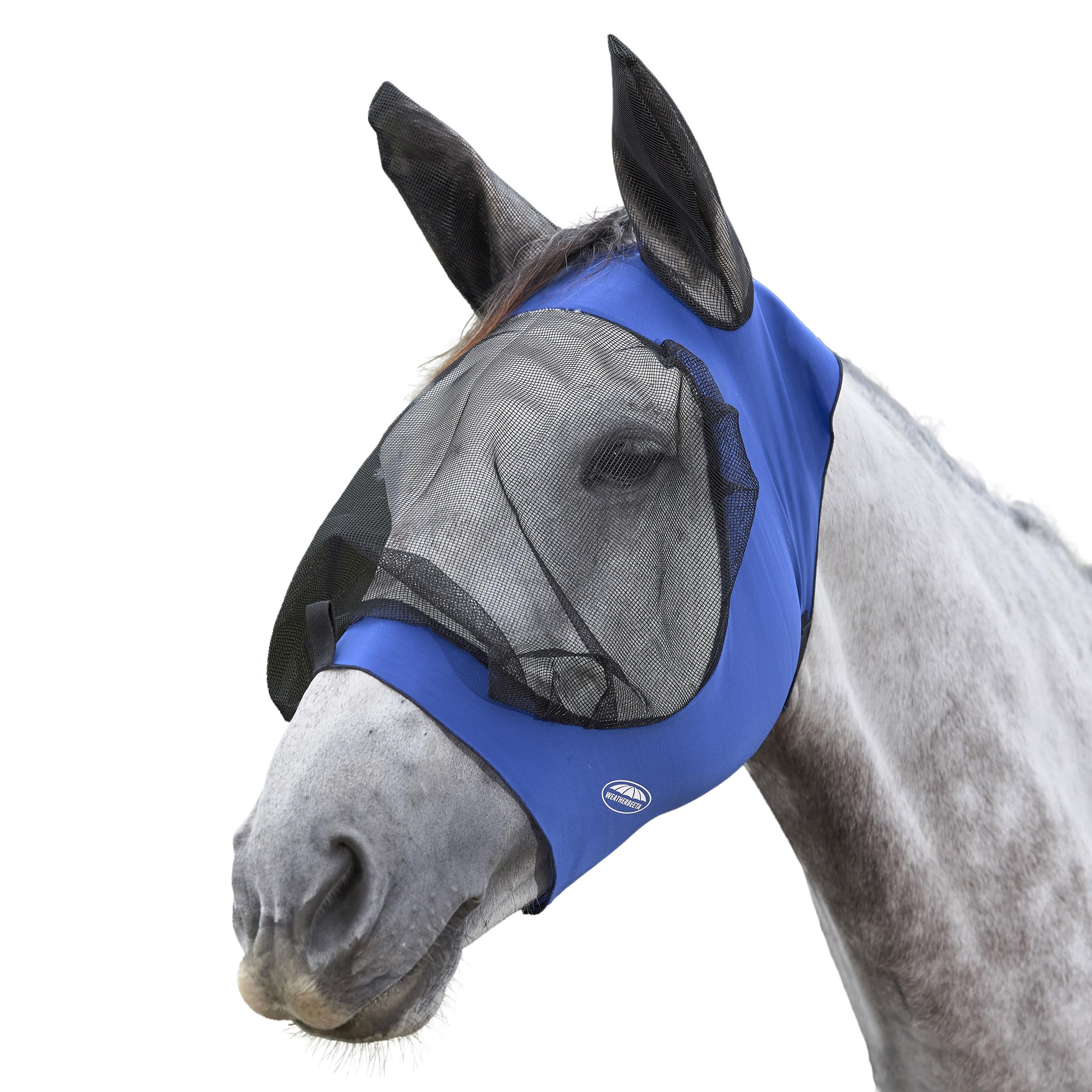WeatherBeeta Deluxe Stretch Eye Saver with Ears, Royal Blue/Black, Mini