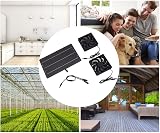 Zerodis 10W Solar Panel Fan Kit Dual Exhaust Weatherproof Wall Mount Ventilation view 7