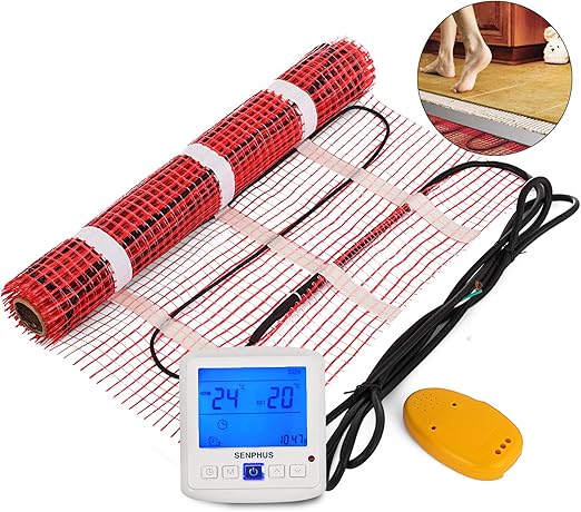 Happybuy 20 Sqft 120v Electric Radiant Floor Heating Mat With