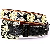 West Star Texas Western Belt for Men & Women – Genuine Leather Cowboy Belt