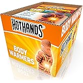 HotHands 12 Hour Adhesive Body Warmers - Bulk Value Pack of Air Activated Warmers - 20 Individual Warmers - Up to 240 Hours of Consistent Heat - On The Go Warmth for Cold Weather Activities