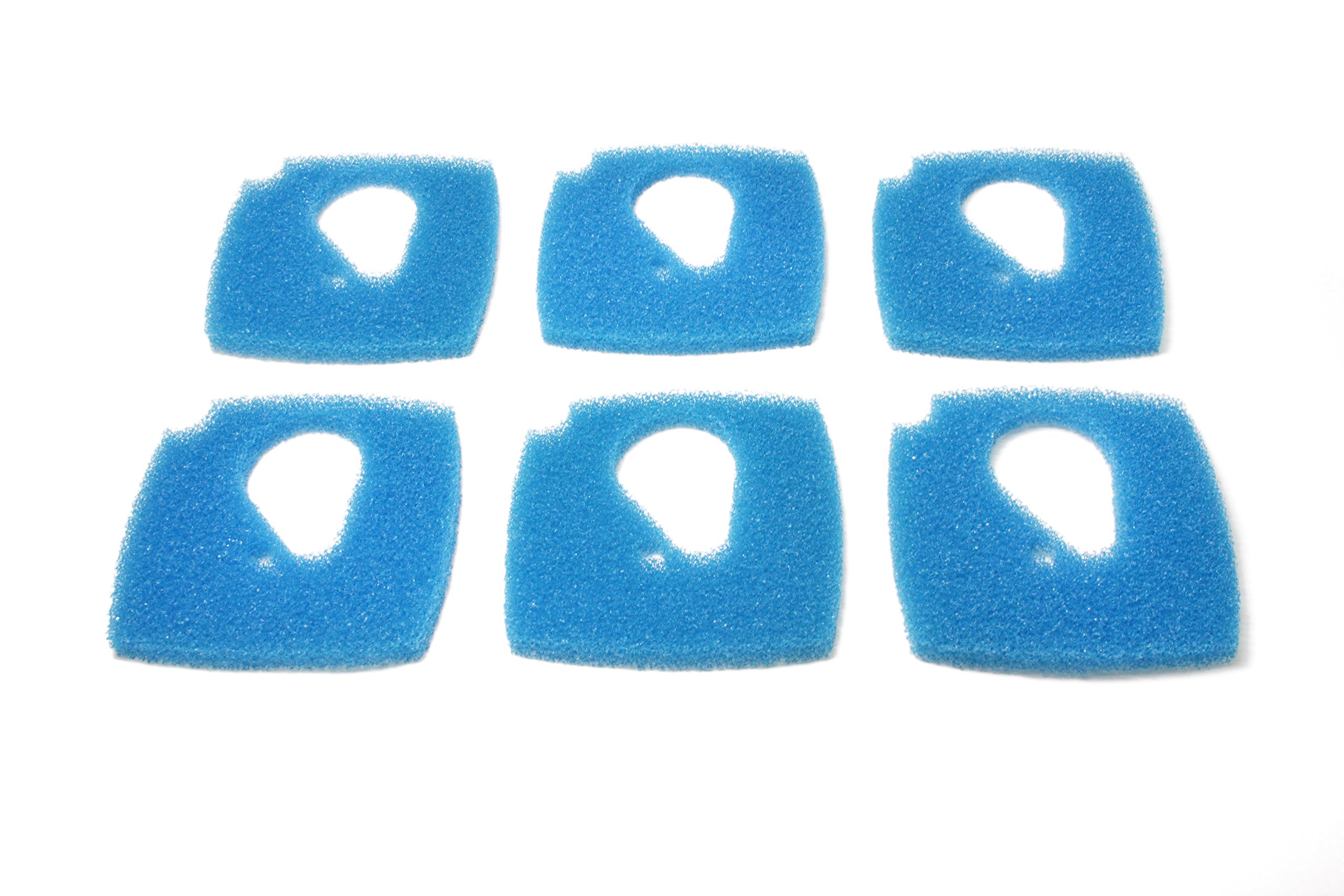 LTWHOME Replacement Blue Coarse Filter Pads Fit for Eheim Professional 3e 2076/2078/450/700/600T(Pack of 6)