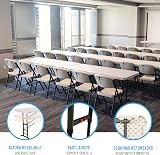 LIFETIME Commercial Adjustable Height Table 6 ft HDPE Top 3 Heights view 5