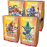 Magic: The Gathering | Marvel Super Heroes Collector’s Edition Commander Deck Bundle - Includes All 4 Surge Foil Decks (Avengers Assemble, Wakanda Forever, The Fantastic Four, Doom Prevails)