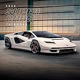 Silver Creek Press 2026 Super Cars Calendar - (7x7 MINI Calendar) - Stunning Photography - Luxury Sports Dream Car Wall Calendar 2026 -