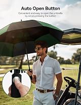 TECKNET Golf Umbrella 68 Inch Windproof Double Canopy Auto Open EVA Grip view 6