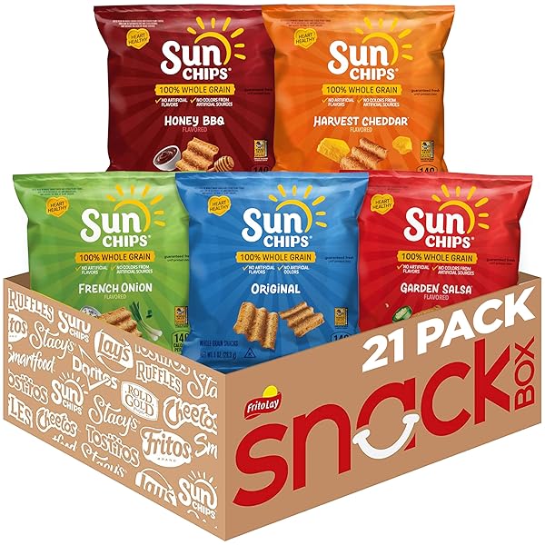 SUNCHIPS 100% WHOLE GRAIN CHIPS, VARIETY PACK, 1...