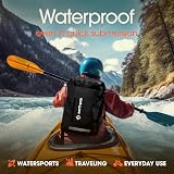 Earth Pak 35L Waterproof Backpack Roll-Top Closure Front Pocket Black view 3