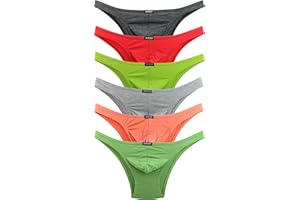 iKingsky Men's Cheeky Underwear Mens Bikini Panties Sexy Branzilian Back Briefs